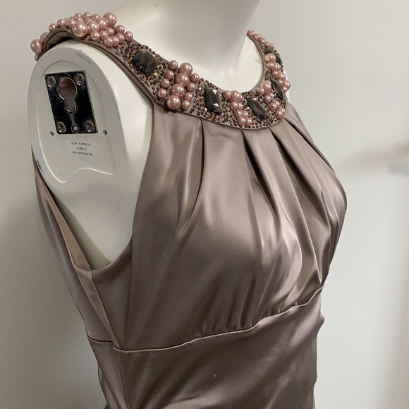 Suzi Chin for Maggy Boutique satin dress - Picture 4 of 14